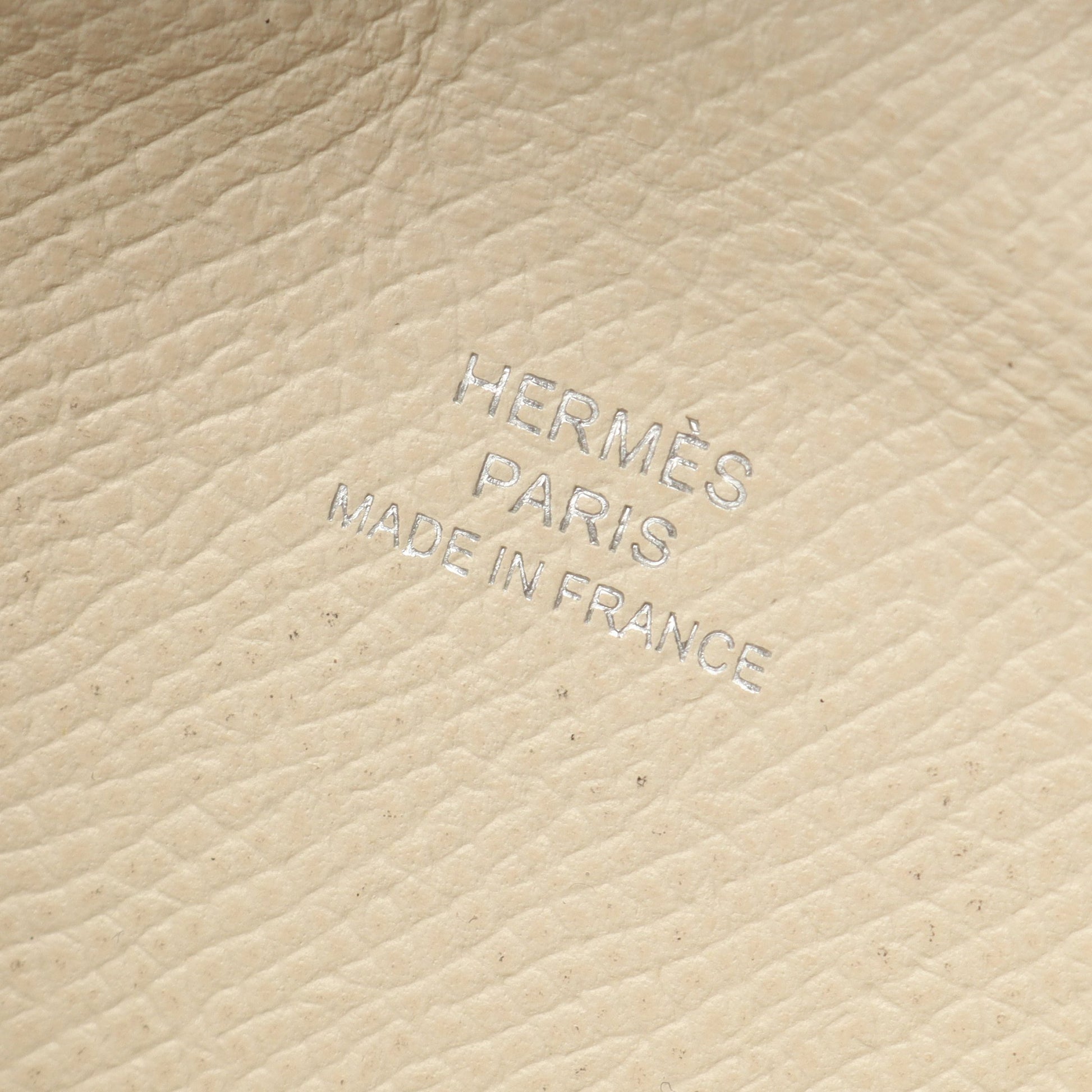 カルヴィ クレ コインケース ヴォーエプソン アイボリー シルバー金具 T刻印 エルメス 財布・小物 HERMES