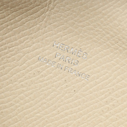 カルヴィ クレ コインケース ヴォーエプソン アイボリー シルバー金具 T刻印 エルメス 財布・小物 HERMES
