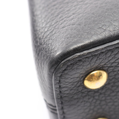 カプシーヌ MINI ノワール ハンドバッグ レザー ブラック 2WAY ルイヴィトン バッグ LOUIS VUITTON