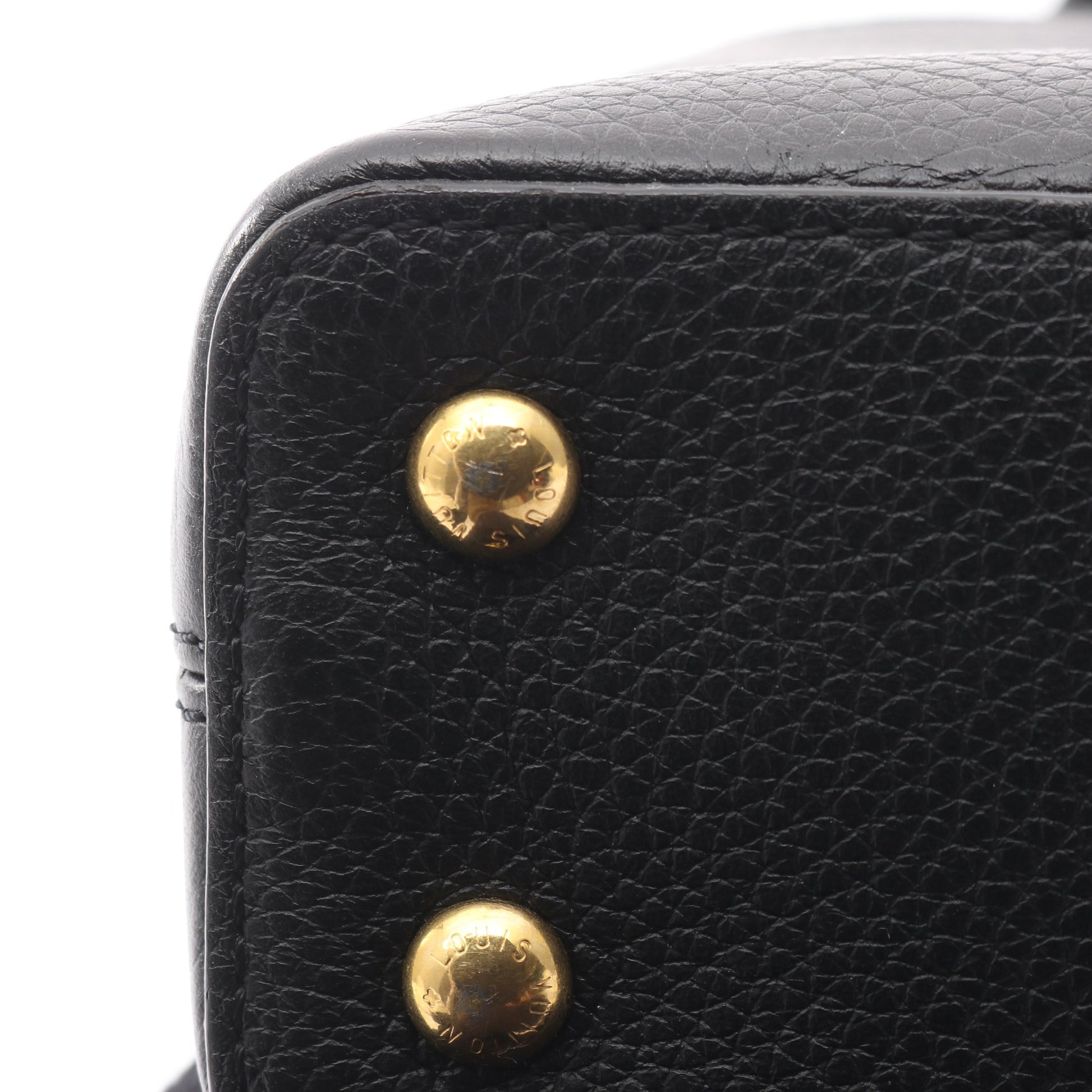 カプシーヌ MINI ノワール ハンドバッグ レザー ブラック 2WAY ルイヴィトン バッグ LOUIS VUITTON