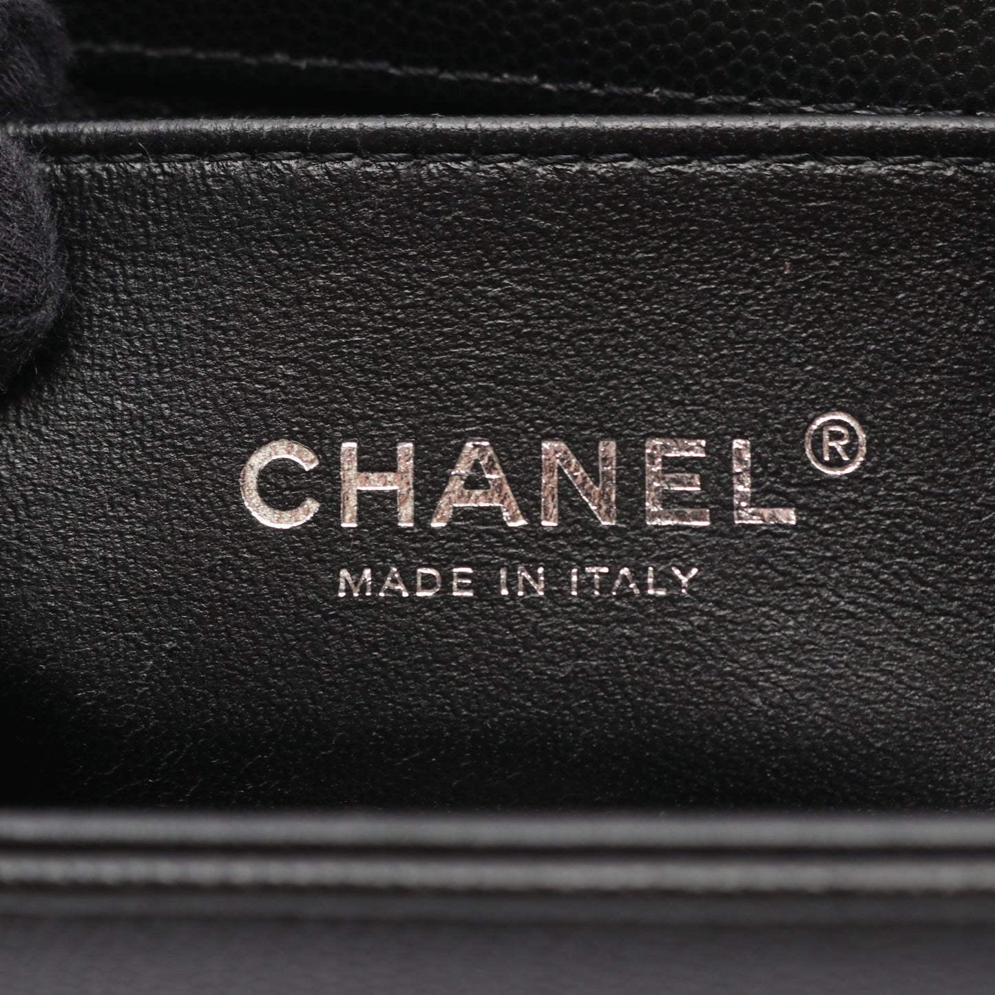 ボーイシャネル スモール チェーンショルダーバッグ キャビアスキン ブラック アンティークシルバー金具 シャネル バッグ CHANEL