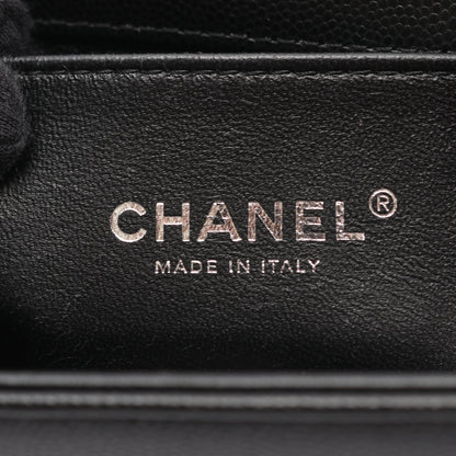ボーイシャネル スモール チェーンショルダーバッグ キャビアスキン ブラック アンティークシルバー金具 シャネル バッグ CHANEL