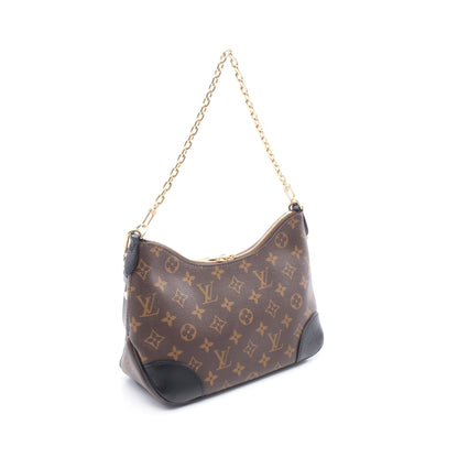 ブーローニュ NM モノグラム ノワール チェーンハンドバッグ PVC レザー ブラウン ブラック 2WAY ルイヴィトン バッグ LOUIS VUITTON