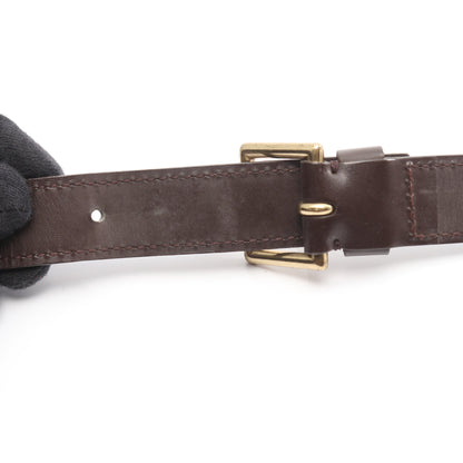 ポートベロー ダミエエベヌ ショルダーバッグ PVC レザー ブラウン ルイヴィトン バッグ LOUIS VUITTON