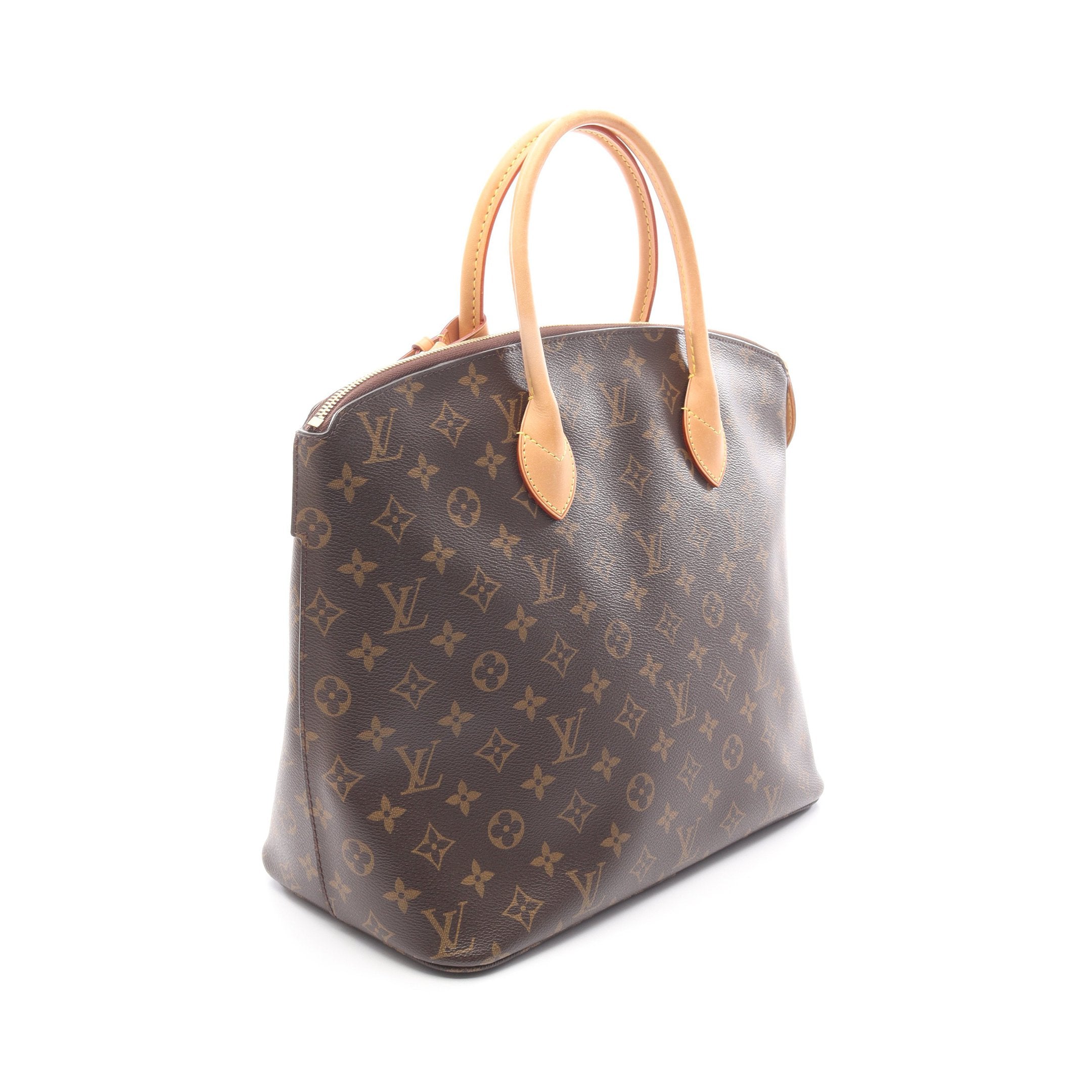 ロックイットMM モノグラム ハンドバッグ PVC レザー ブラウン ルイ