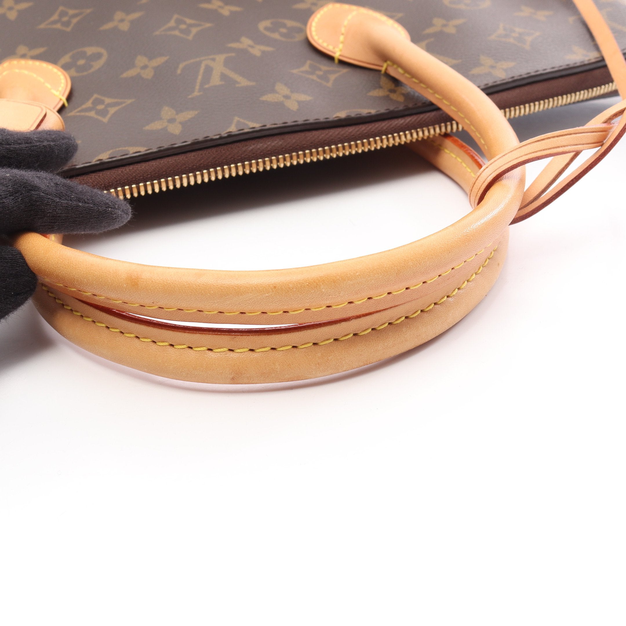 ロックイットMM モノグラム ハンドバッグ PVC レザー ブラウン ルイ