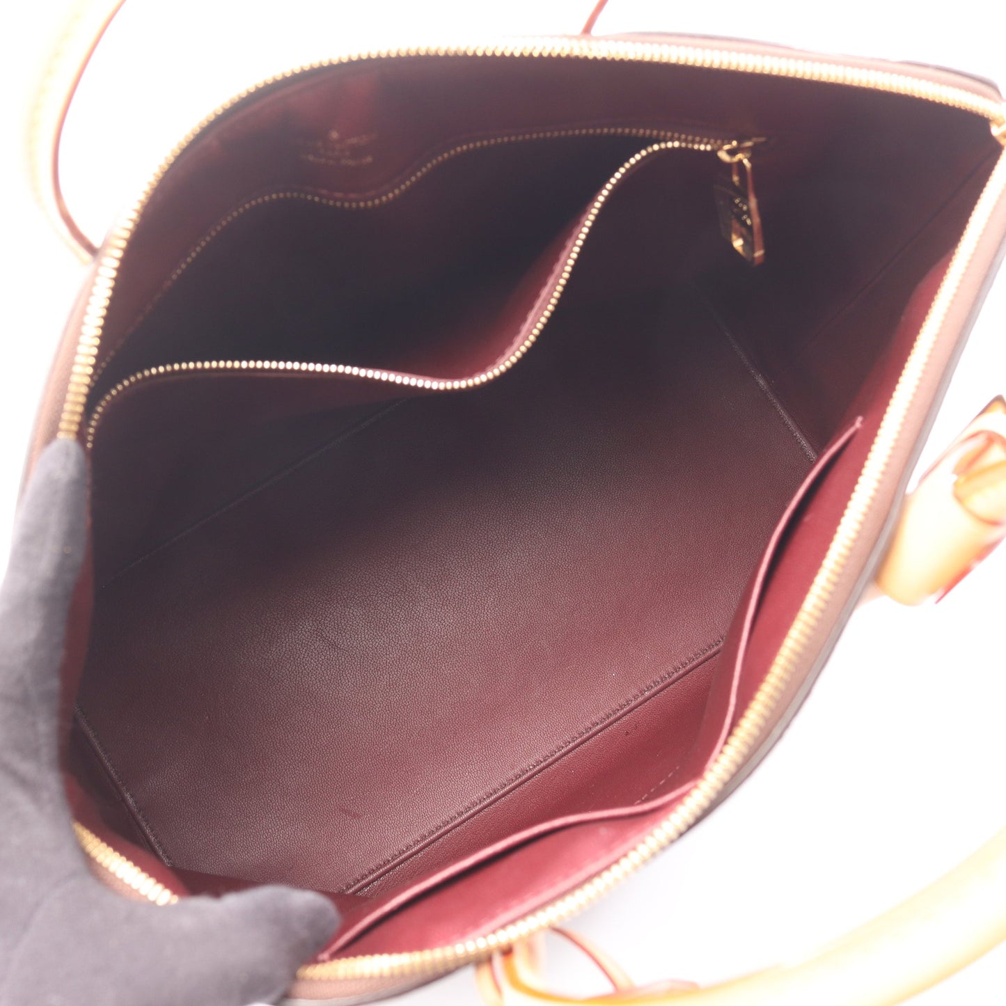 ロックイットMM モノグラム ハンドバッグ PVC レザー ブラウン ルイヴィトン バッグ LOUIS VUITTON