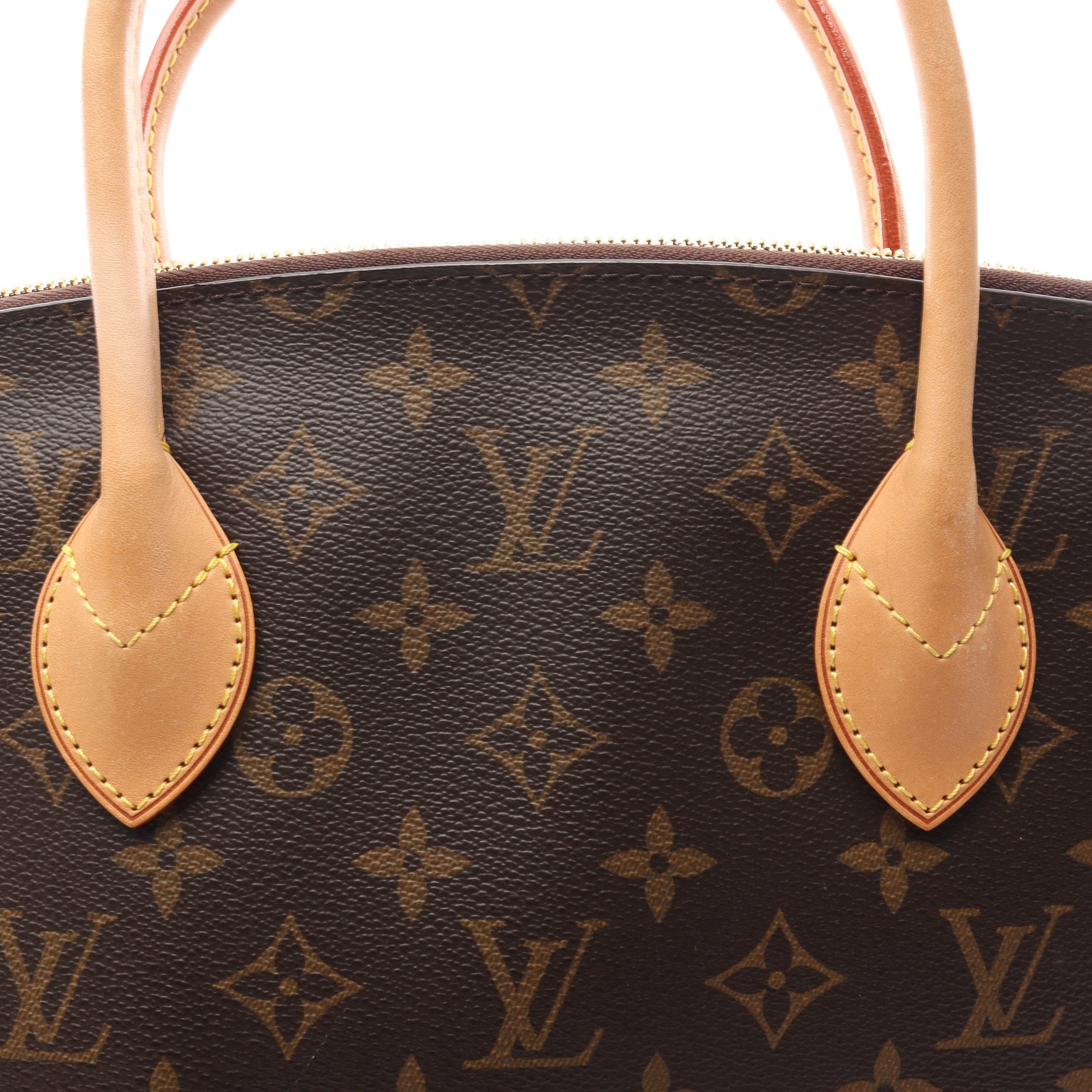 ロックイットMM モノグラム ハンドバッグ PVC レザー ブラウン ルイ