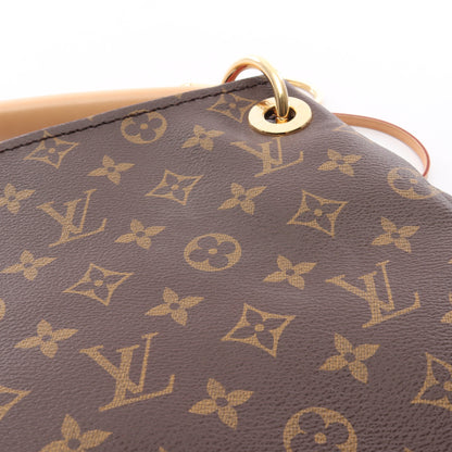 アーツィーMM モノグラム ショルダーバッグ PVC レザー ブラウン ルイヴィトン バッグ LOUIS VUITTON