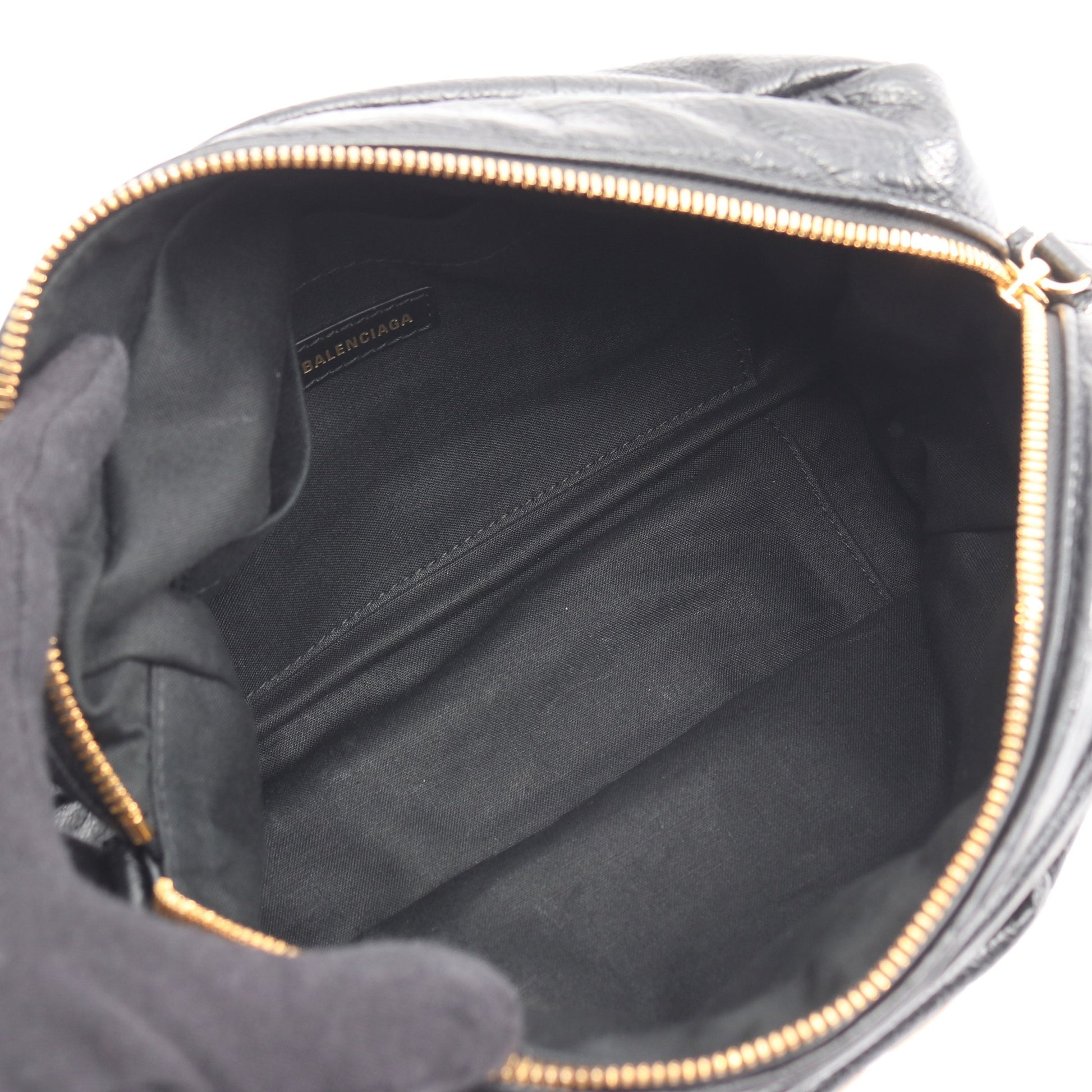モナコ カメラバッグ チェーンショルダーバッグ レザー ブラック バレンシアガ バッグ BALENCIAGA