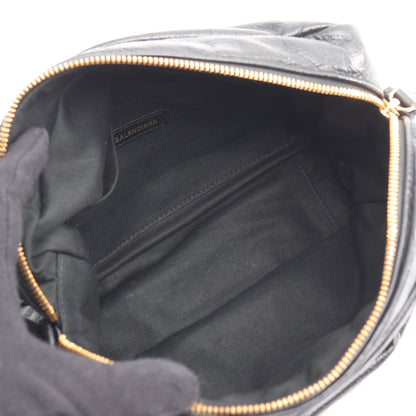 モナコ カメラバッグ チェーンショルダーバッグ レザー ブラック バレンシアガ バッグ BALENCIAGA