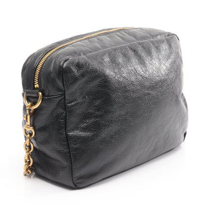 モナコ カメラバッグ チェーンショルダーバッグ レザー ブラック バレンシアガ バッグ BALENCIAGA