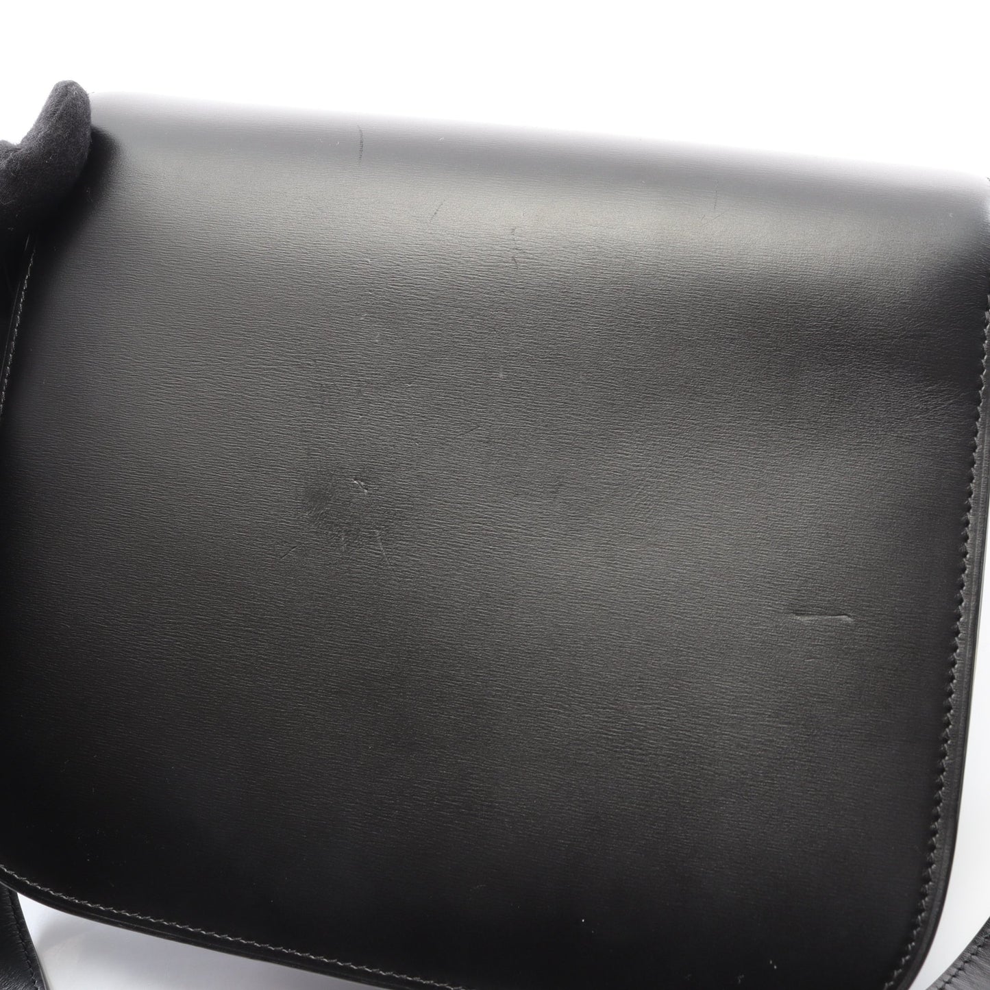 クラシックボックス ミディアム ショルダーバッグ レザー ブラック セリーヌ バッグ CELINE