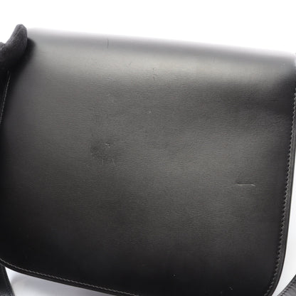 クラシックボックス ミディアム ショルダーバッグ レザー ブラック セリーヌ バッグ CELINE
