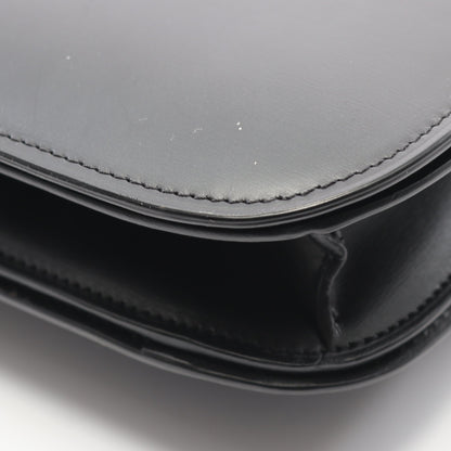 クラシックボックス ミディアム ショルダーバッグ レザー ブラック セリーヌ バッグ CELINE