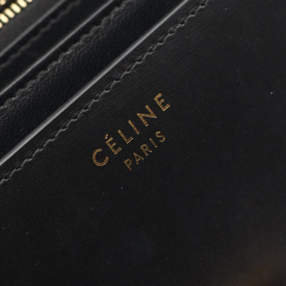 クラシックボックス ミディアム ショルダーバッグ レザー ブラック セリーヌ バッグ CELINE
