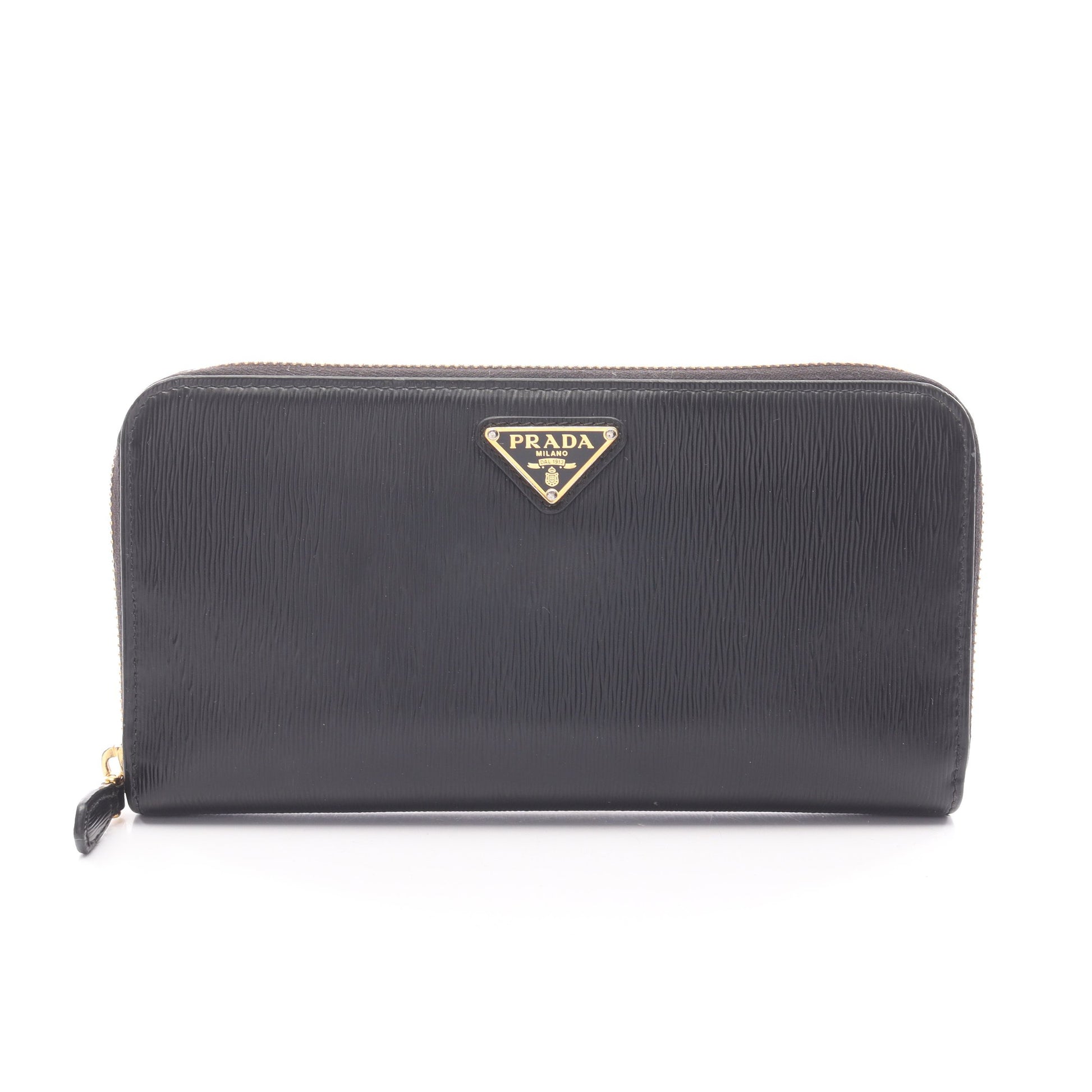 VITTELLO MOVE TR ラウンドファスナー長財布 レザー ブラック プラダ 財布・小物 PRADA