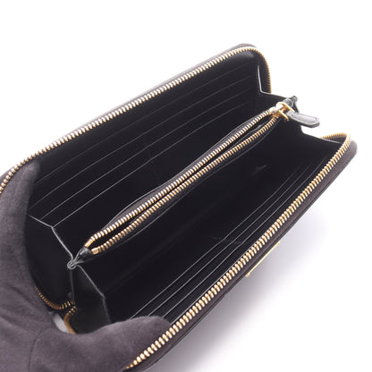 VITTELLO MOVE TR ラウンドファスナー長財布 レザー ブラック プラダ 財布・小物 PRADA