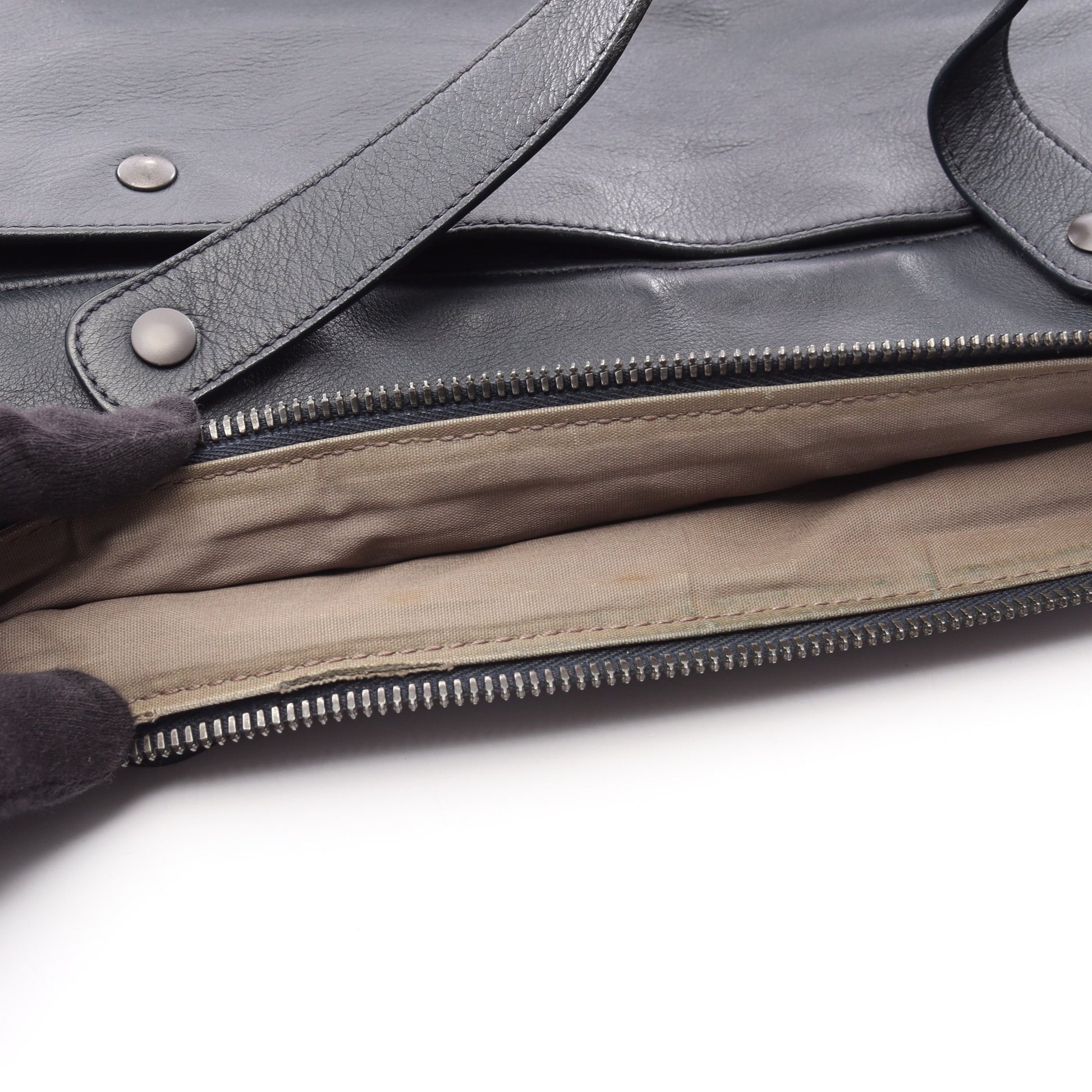 ブリーフケース ビジネスバッグ レザー ネイビー 2WAY ボッテガヴェネタ バッグ BOTTEGA VENETA