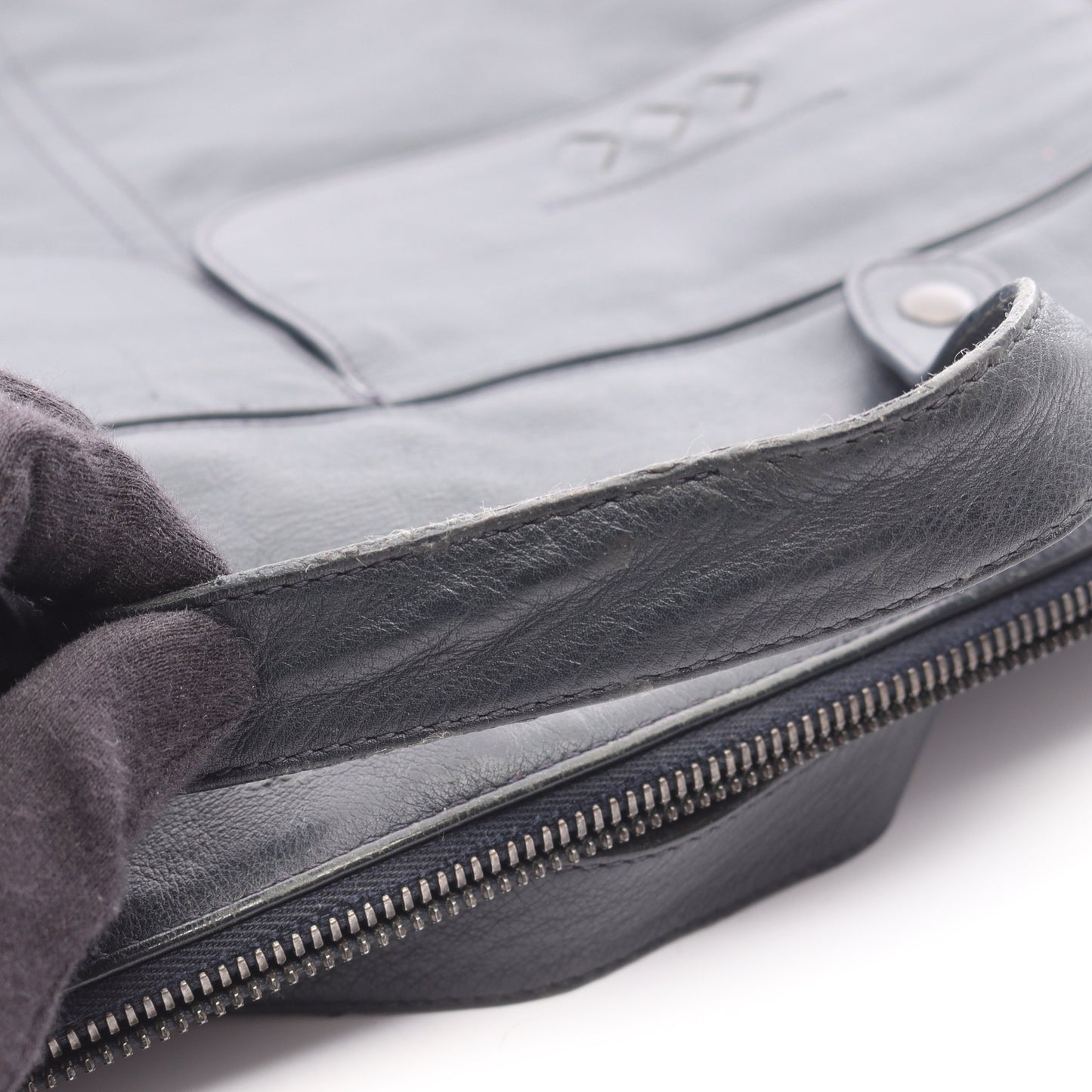 ブリーフケース ビジネスバッグ レザー ネイビー 2WAY ボッテガヴェネタ バッグ BOTTEGA VENETA