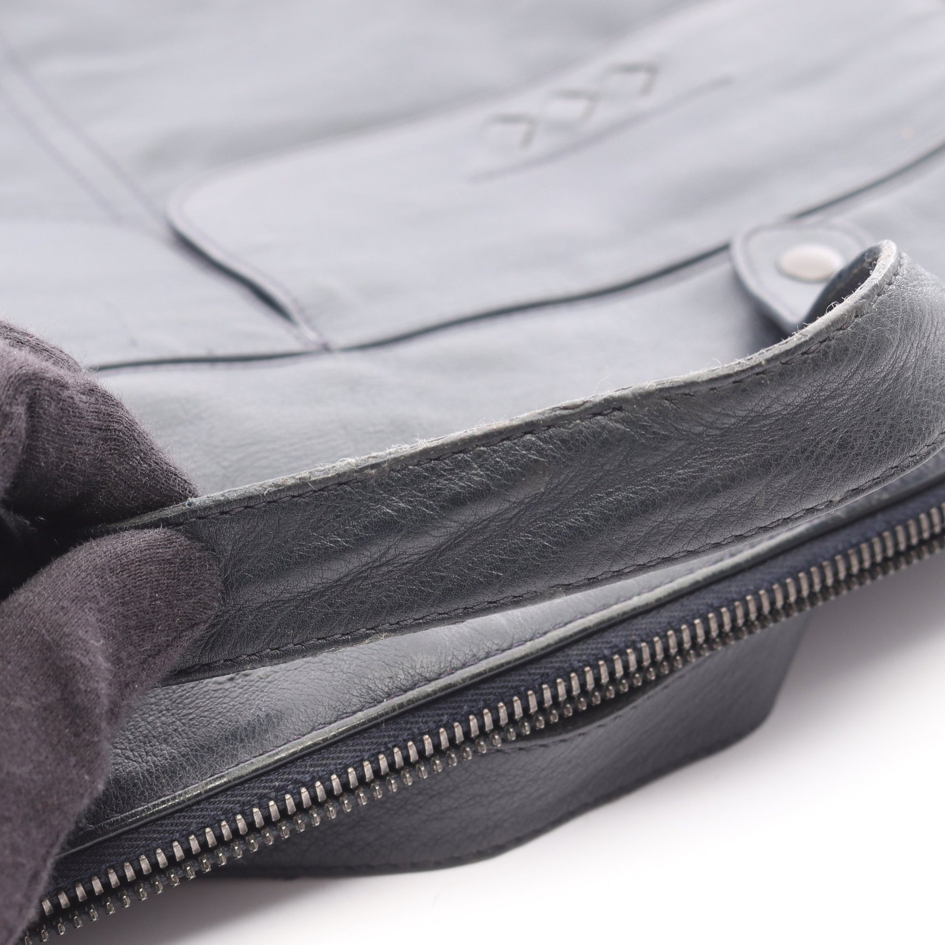 ブリーフケース ビジネスバッグ レザー ネイビー 2WAY ボッテガヴェネタ バッグ BOTTEGA VENETA