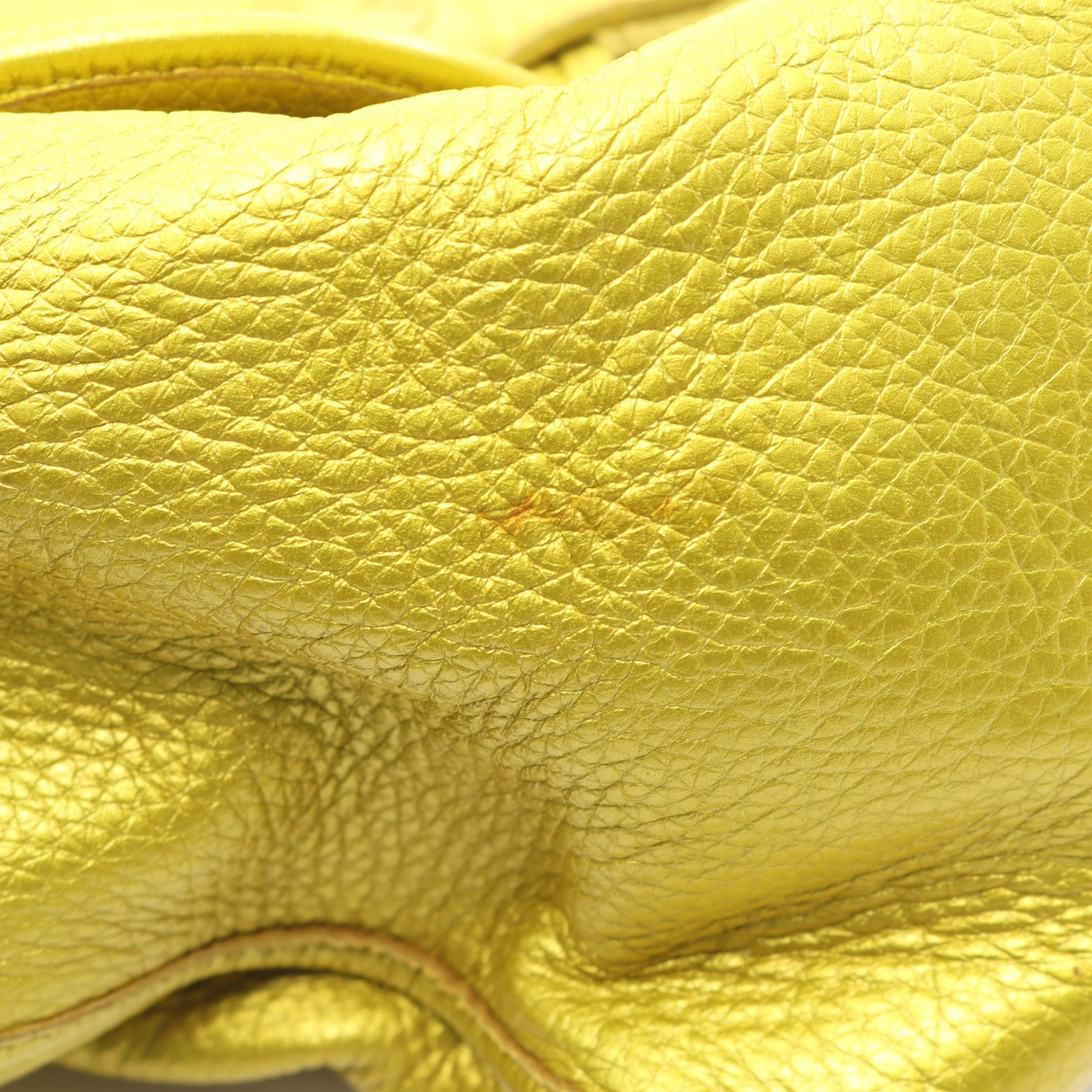 イントレチャート ショルダーバッグ レザー イエロー ボッテガヴェネタ バッグ BOTTEGA VENETA