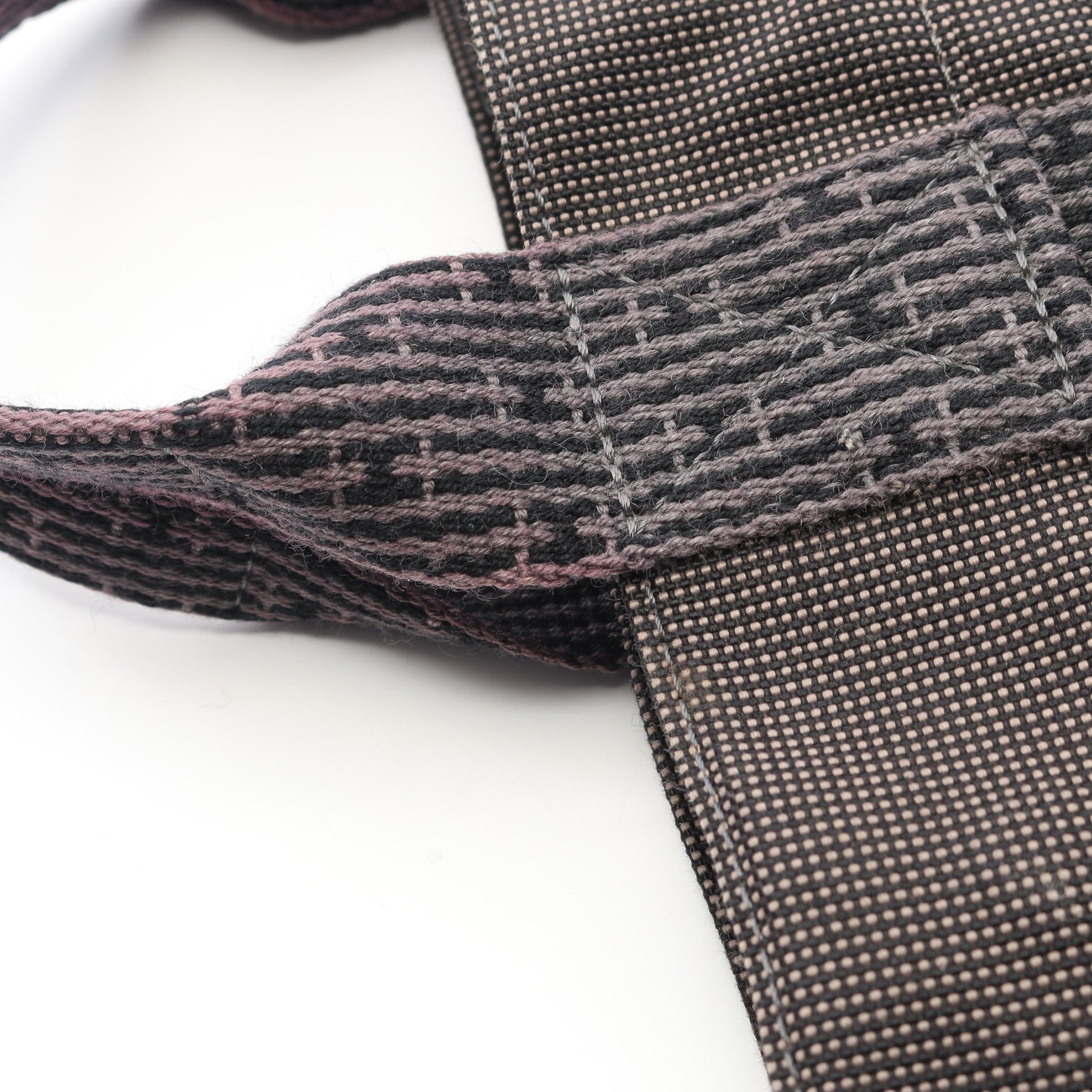 エールラインPM ハンドバッグ トートバッグ ナイロンキャンバス ダークグレー シルバー金具 エルメス バッグ HERMES