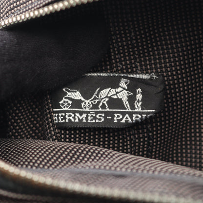 エールラインPM ハンドバッグ トートバッグ ナイロンキャンバス ダークグレー シルバー金具 エルメス バッグ HERMES
