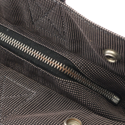 エールラインPM ハンドバッグ トートバッグ ナイロンキャンバス ダークグレー シルバー金具 エルメス バッグ HERMES