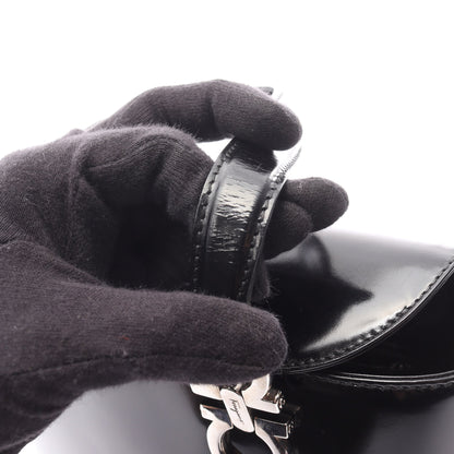ガンチーニ ハンドバッグ レザー ブラック 2WAY サルヴァトーレフェラガモ バッグ Salvatore Ferragamo