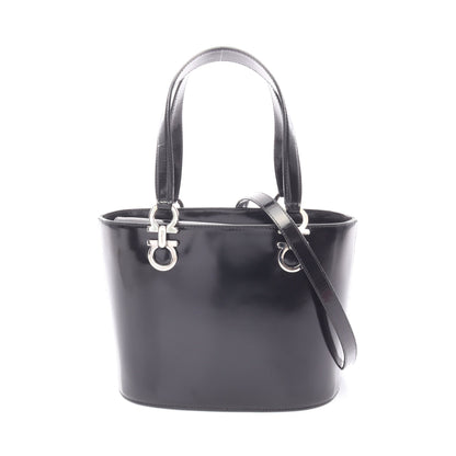 ガンチーニ ハンドバッグ レザー ブラック 2WAY サルヴァトーレフェラガモ バッグ Salvatore Ferragamo