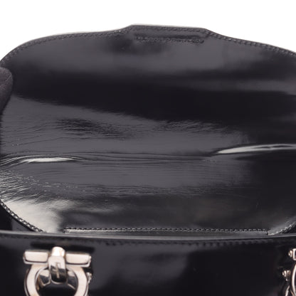 ガンチーニ ハンドバッグ レザー ブラック 2WAY サルヴァトーレフェラガモ バッグ Salvatore Ferragamo
