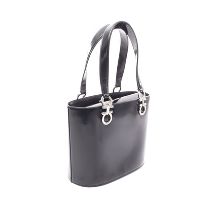 ガンチーニ ハンドバッグ レザー ブラック 2WAY サルヴァトーレフェラガモ バッグ Salvatore Ferragamo
