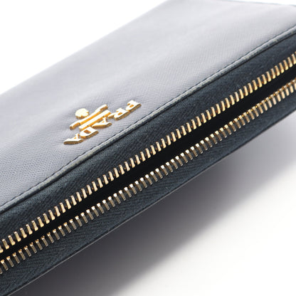 SAFFIANO METAL ラウンドファスナー長財布 サフィアーノレザー ネイビー プラダ 財布・小物 PRADA