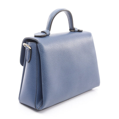 インターロッキングG ハンドバッグ レザー ブルー 2WAY グッチ バッグ GUCCI