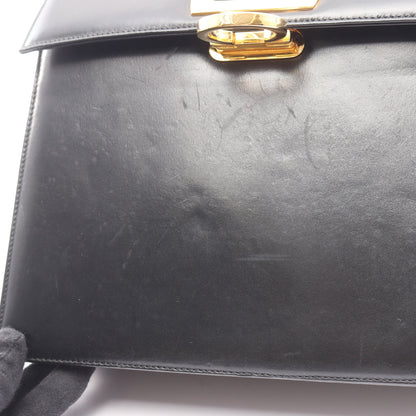 ガンチーニ ハンドバッグ レザー ブラック 2WAY サルヴァトーレフェラガモ バッグ Salvatore Ferragamo
