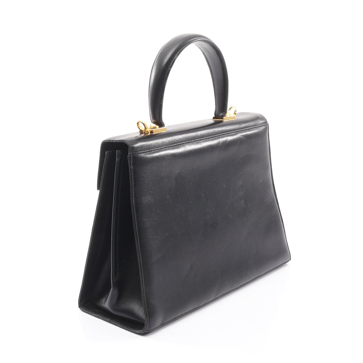 ガンチーニ ハンドバッグ レザー ブラック 2WAY サルヴァトーレフェラガモ バッグ Salvatore Ferragamo