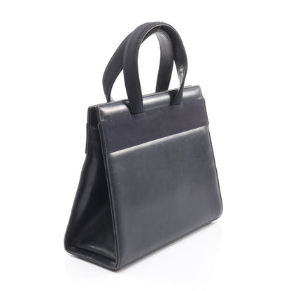 ヴァラリボン ハンドバッグ レザー ダークネイビー サルヴァトーレフェラガモ バッグ Salvatore Ferragamo