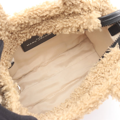 ザ テディ ミニ ハンドバッグ トートバッグ フェイクシアリング グレーベージュ 2WAY マークジェイコブス バッグ MARC JACOBS