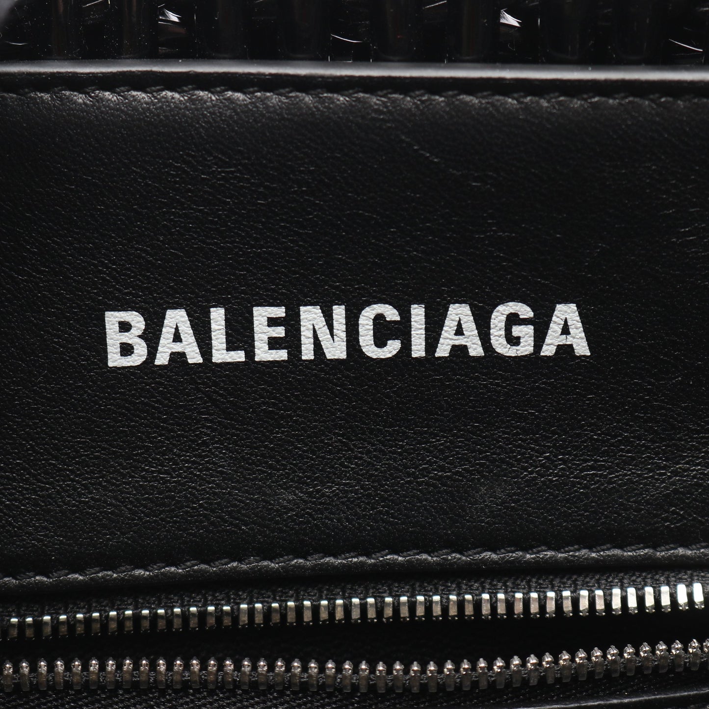 BISTRO XS ビストロ バスケットバッグ ハンドバッグ トートバッグ エナメル ブラック 2WAY バレンシアガ バッグ BALENCIAGA