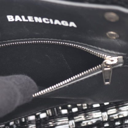 BISTRO XS ビストロ バスケットバッグ ハンドバッグ トートバッグ エナメル ブラック 2WAY バレンシアガ バッグ BALENCIAGA