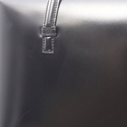 ハンドバッグ 型押しロゴ レザー ブラック ロエベ バッグ LOEWE