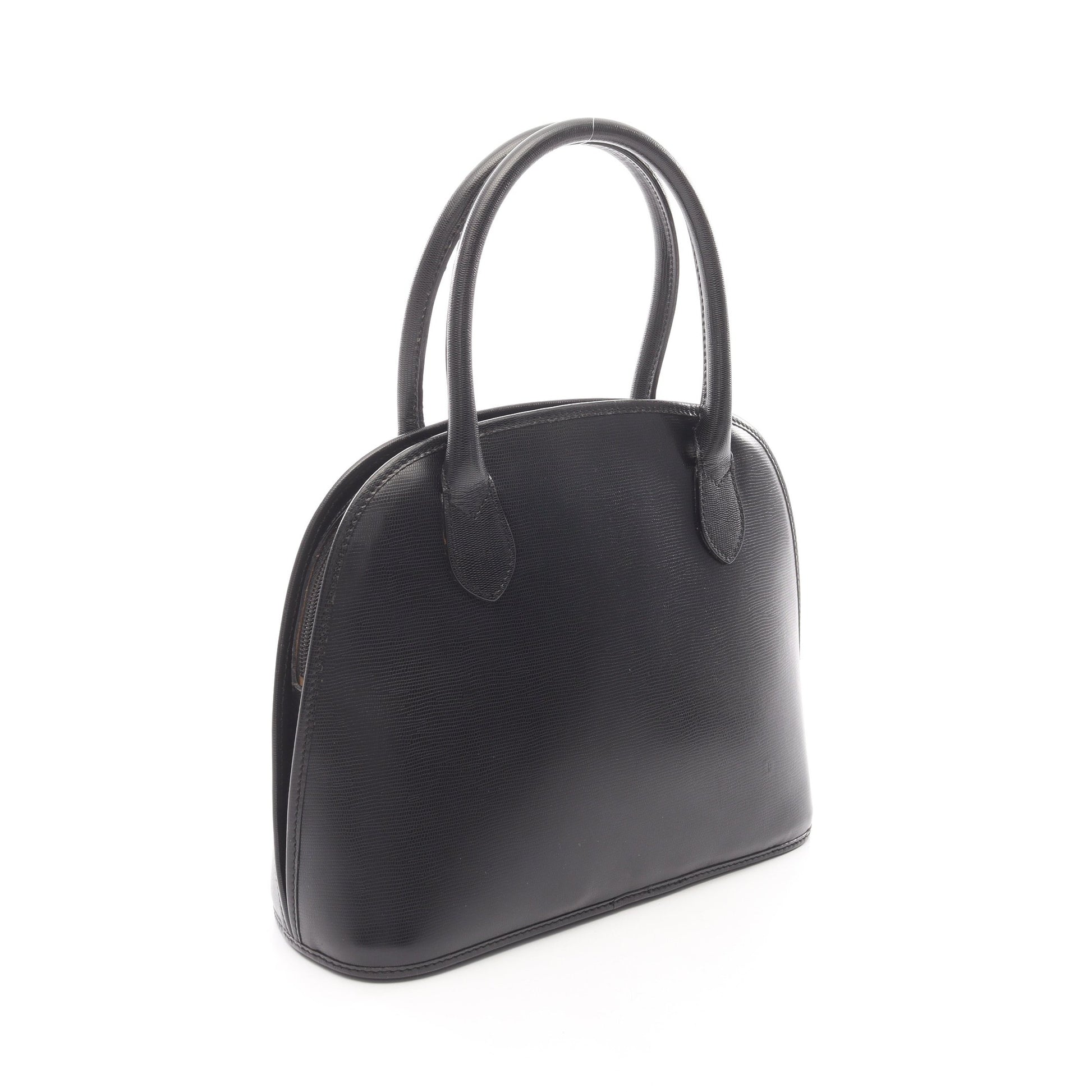 サークルロゴ ハンドバッグ レザー ブラック セリーヌ バッグ CELINE