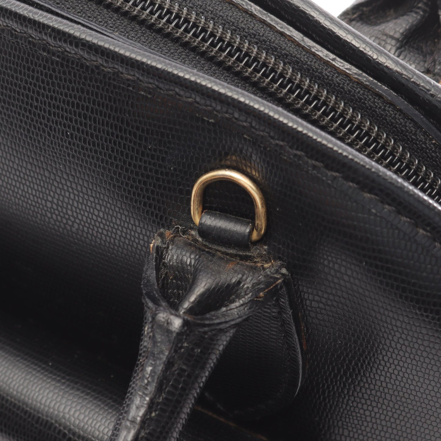 サークルロゴ ハンドバッグ レザー ブラック セリーヌ バッグ CELINE