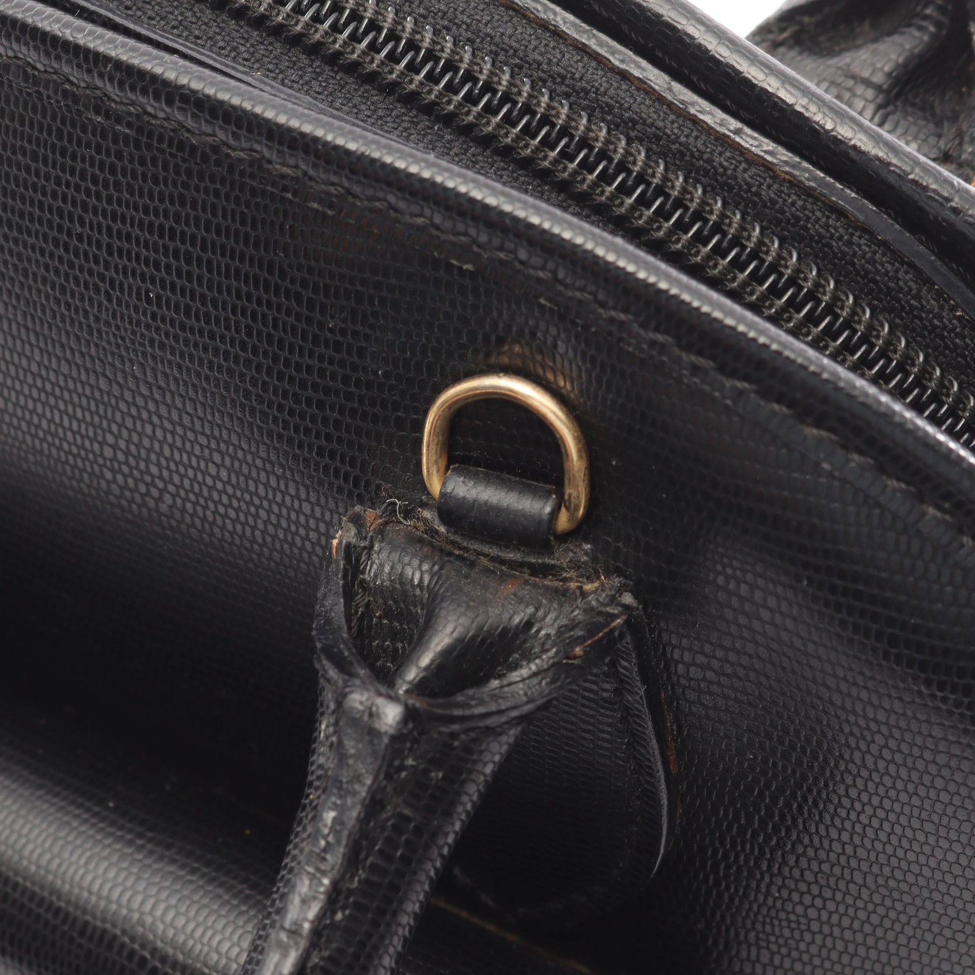 サークルロゴ ハンドバッグ レザー ブラック セリーヌ バッグ CELINE