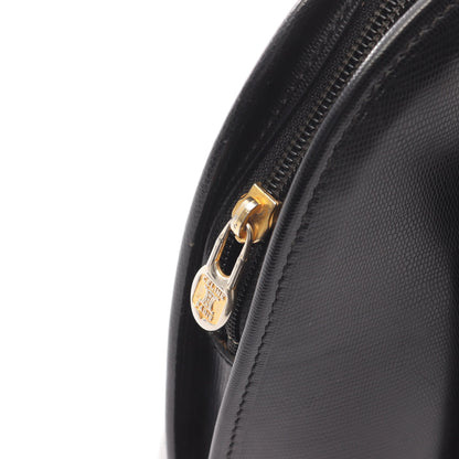サークルロゴ ハンドバッグ レザー ブラック セリーヌ バッグ CELINE