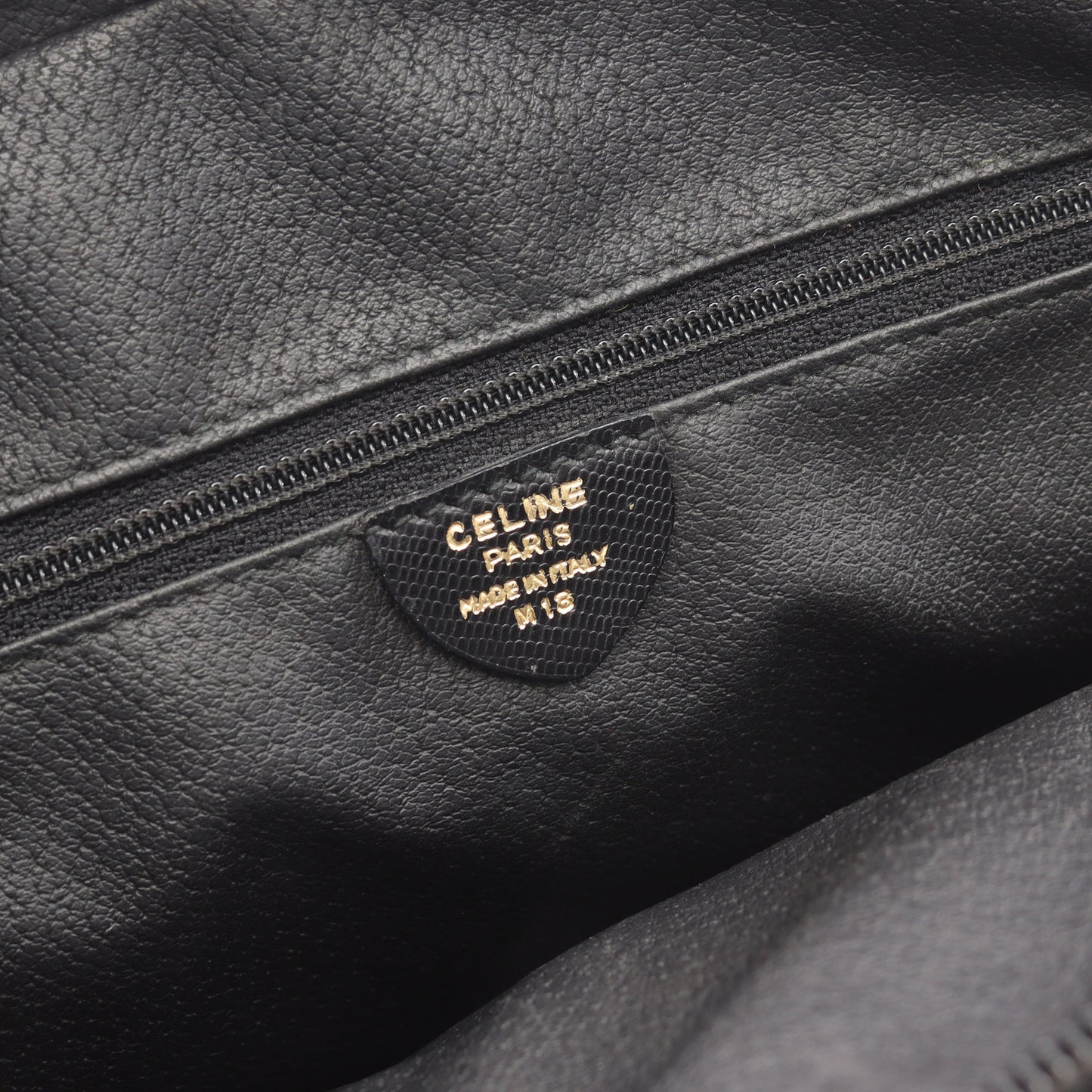 サークルロゴ ハンドバッグ レザー ブラック セリーヌ バッグ CELINE