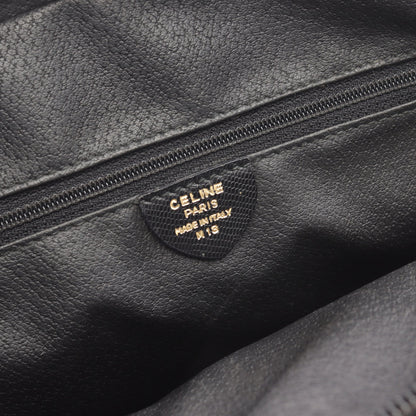 サークルロゴ ハンドバッグ レザー ブラック セリーヌ バッグ CELINE
