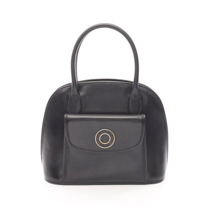 サークルロゴ ハンドバッグ レザー ブラック セリーヌ バッグ CELINE