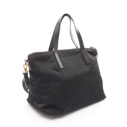 ハンドバッグ トートバッグ ロボット ナイロン サフィアーノレザー ブラック マルチカラー 2WAY プラダ バッグ PRADA